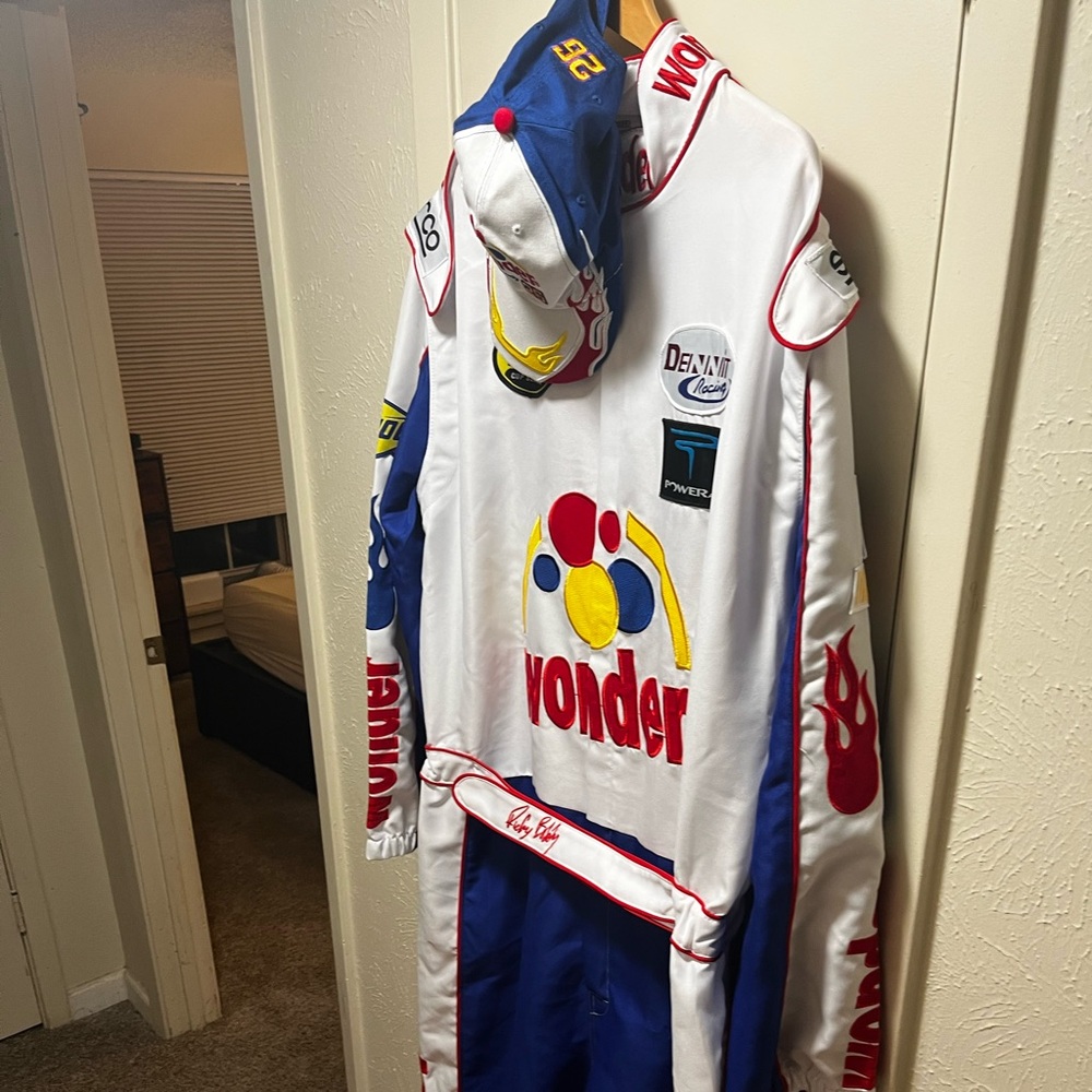 Racing Suit - White and Blue